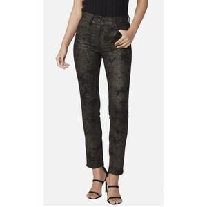 Paige Jeans Size 27 Black Glitter High Rise Skinny Bling Club Whimsygoth